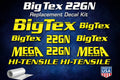 Replacement decal kit designed to fit Big Tex 22GN trailer