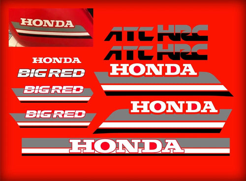1985 Honda ATC250ES Big Red 11 piece decal kit