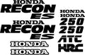 Honda Recon ES decal kit