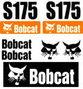 7PC Kit fits Bobcat S175 Turbo Skid Steer Set Vinyl Decal Graphics Sticker -