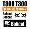 7PC Kit fits Bobcat T300 Turbo Skid Steer Set Vinyl Decal Graphics Sticker -