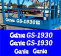 4pcs Decal Kit for Genie GS-1930 Decal Kit Scissor Lift Stickers USA Made GS1930