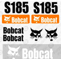Fits Bobcat S185 Skid Steer Set Vinyl Decal Sticker Graphics Turbo 2 speed