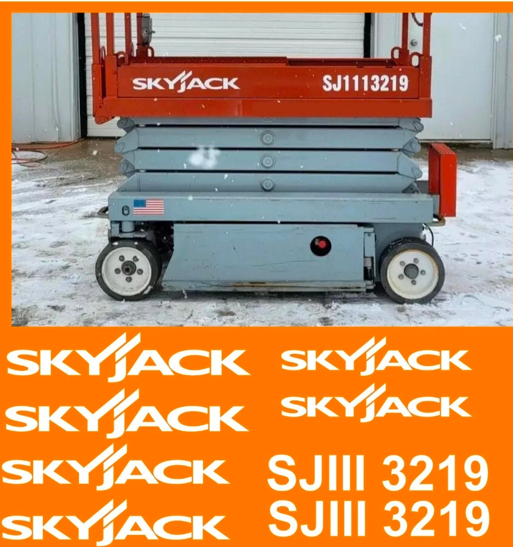 Skyjack SJIII 3219 Scissor Lift Replacement Decal Kit