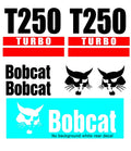 7PC Kit fits Bobcat T250 Turbo Skid Steer Set Vinyl Decal Graphics Sticker -