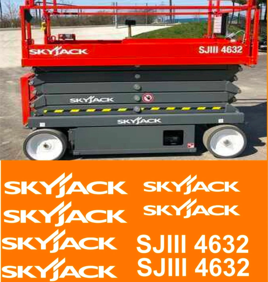 Fits Skyjack SJIII4632 Scissor Lift Replacement Decal Kit Lift SJ 4632