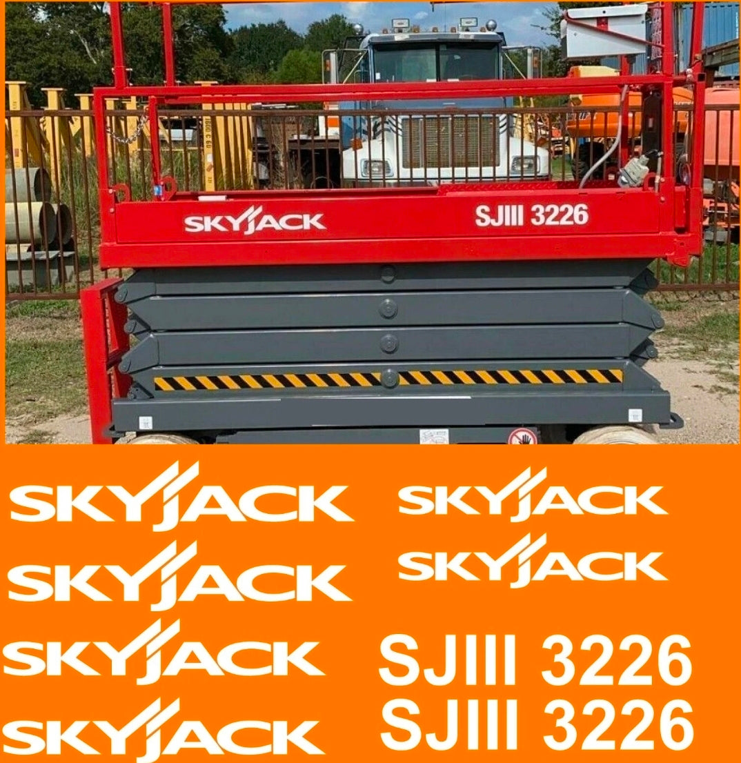 Skyjack SJIII 3226 Scissor Lift Replacement Decal Kit SJ1113226 SJ3226