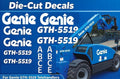 8pcs Decal Kit for Genie GTH 5519 Decal Kit Scissor Lift Stickers USA GTH-5519