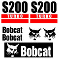 7PC Kit fits Bobcat S200 Turbo Skid Steer Set Vinyl Decal Graphics Sticker -